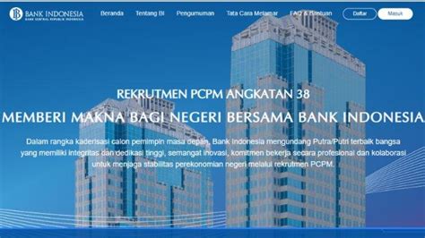 Syarat Daftar Lowongan Kerja Bank Indonesia Berikut Link Daftarnya