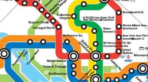Redesigned Washington Dc Metro Subway Map Wmata Unoff