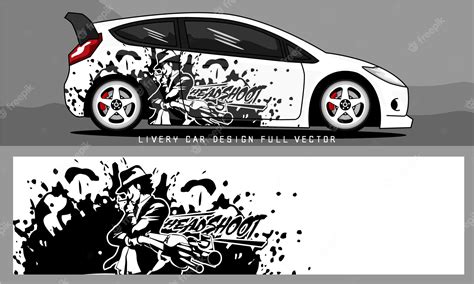 Premium Vector Car Livery Graphic Vector Abstract Grunge Background