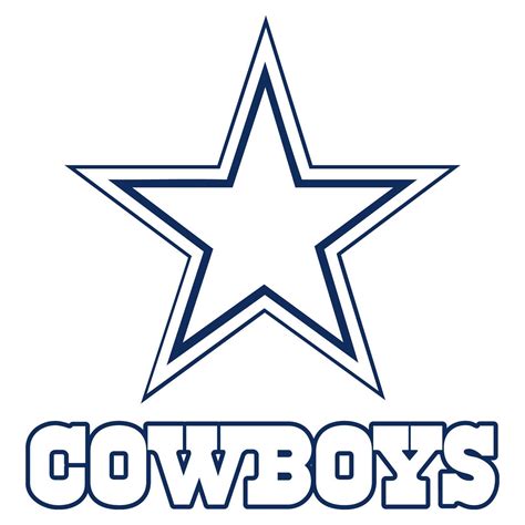 The Cowboys Logo Is Shown In Black And White