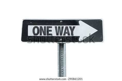 One Way Direction Sign Isolated On Stock Photo 290861201 Shutterstock