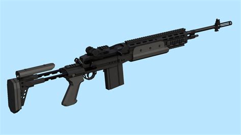 Second Life Marketplace Scripted Mk14 Ebr By 3d Knights Enhanced