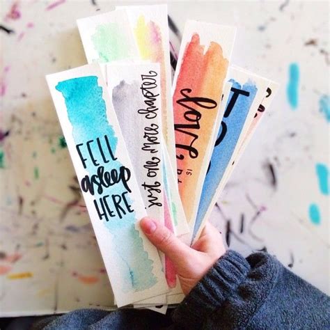 Totally Awesome Diy Bookmarks Bookmarks Watercolor Bookmarks Diy
