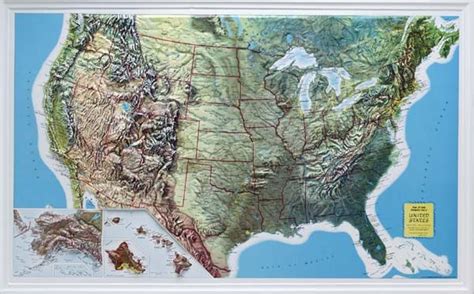 Zoomed Map Relief Map Map Usa Map