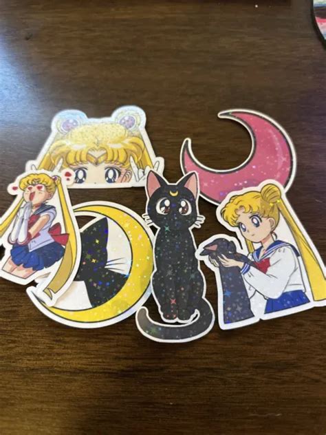 Sailor Moon Holographic Luna Cute Anime Decal Funny Glossy Vinyl Sticker Pack 920 Picclick
