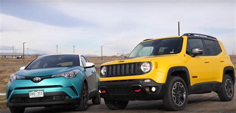 Toyota C Hr Races Jeep Renegade But Does Anybody Care Which Is Faster