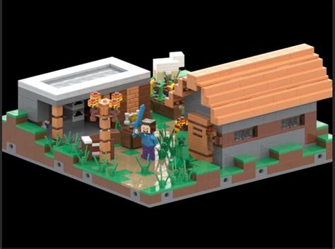 Minecraft The Village From Bricklink Studio Bricklink