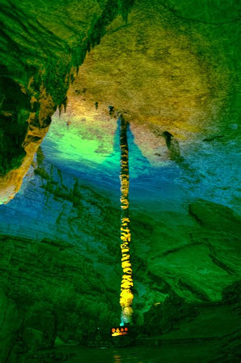 Stalagmite In A Cavern At Yunnan Retireediary