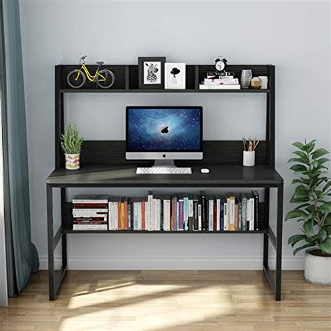 Tribesigns Computer Desk With Hutch47 Inches Home Office Desk With
