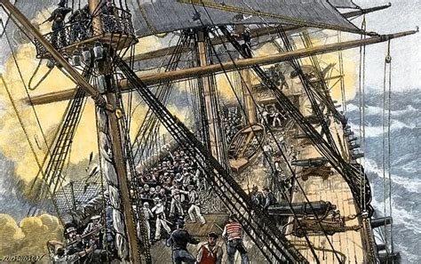 Uss Constitution In Battle Against British Ships Photos Prints