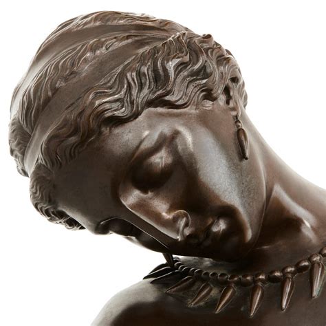 Pierre Jules Cavelier Classical Style Bronze Sculpture Of Penelope By