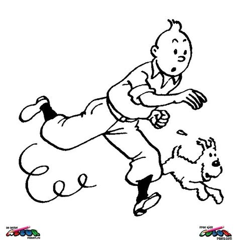 Tintin Coloring Pages Learny Kids