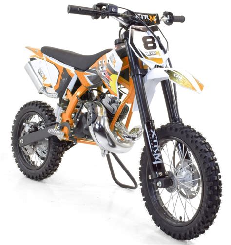 Moto Cross 50cc Racing 1412 9cv Automatique Kick Starter Orange