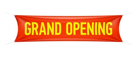 Grand Opening Banner Png