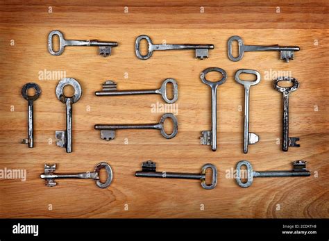 Old Keys Set Stock Photo Alamy