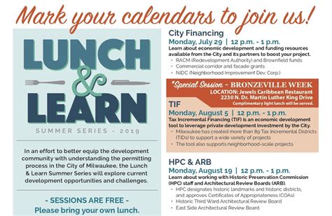 Lunch And Learn Flyer