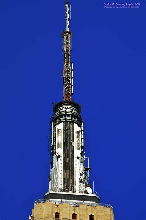 Empire State Building Spire Close Up Insight From Leticia