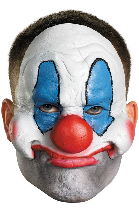 brand new chinless evil clown adult vinyl mask ebay