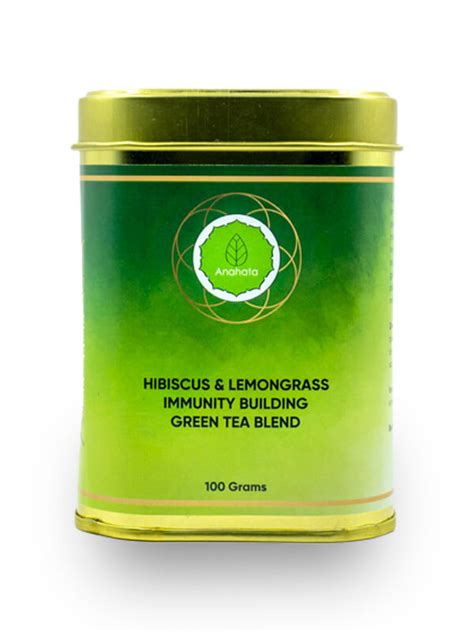 Anahata Organic Hibiscus Lemongrass Immunity Building Green Tea Blend