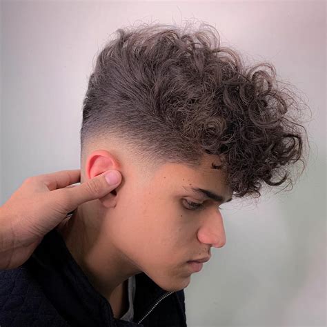 Men Haircut Curly Hair Mohawk Haircut Cute Curly Hairstyles Curly