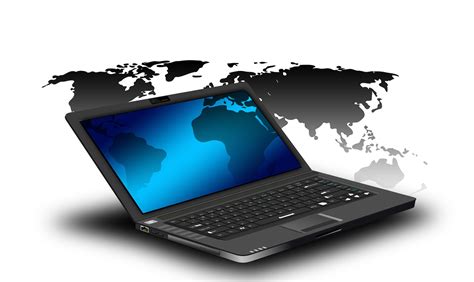 Download Laptop Notebook Globe Royalty Free Stock Illustration Image