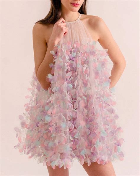 Pastel Organza Mini Dress Mini Dress Fancy Dresses Fashion