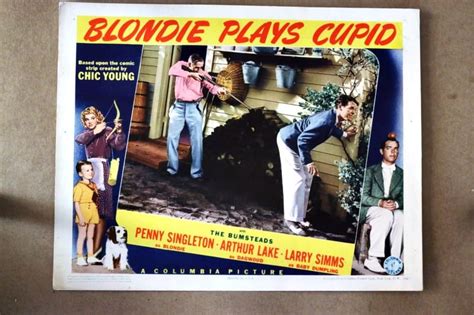 Original Lobby Card Blondie Plays Cupid 1940 Title Card Penny