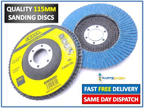 20 X Flap Discs 115mm Sanding 40 60 80 120 Grit Grinding Wheels Disc 4