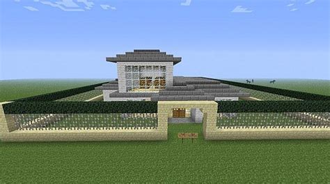 White Wool House Minecraft Map