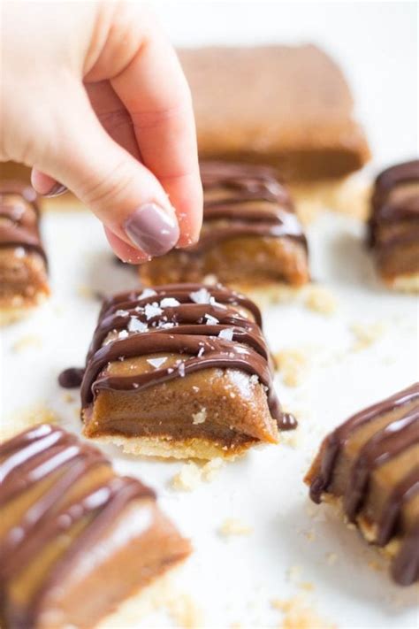 Salted Caramel Shortbread Bars The Stay At Home Chef