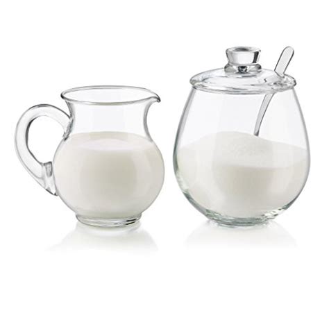 Libbey 4 Piece Glass Sugar And Creamer Set Clear Pricepulse