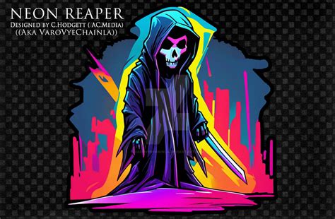 Neon Reaper By Varovyechainla On Deviantart