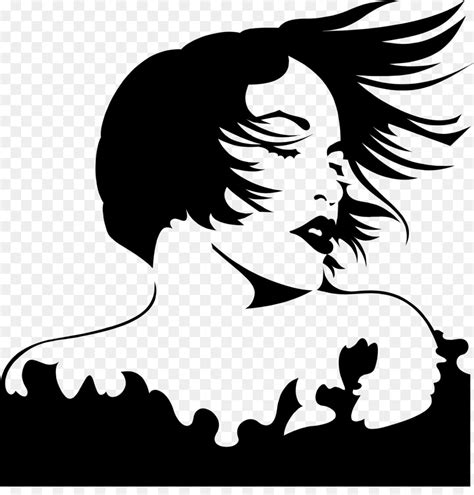 Silhouette Woman Clip Art Women Hair Png Download 2270