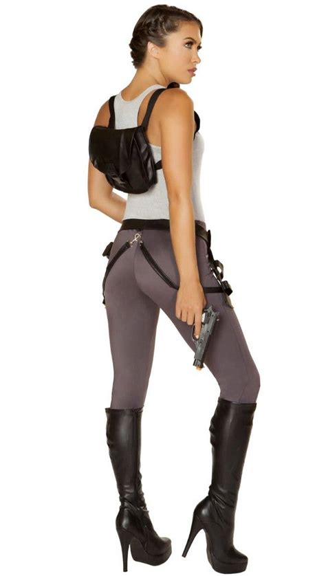 Lara Croft Womens Movie Costume Tomb Raider Costume For Women