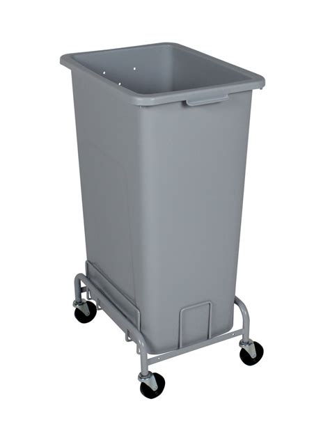 28 Gal Plastic Extra Large Trash Can With Wheels