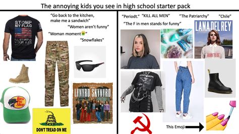 The Annoying Kids You See In High School Starter Pack Starterpacks