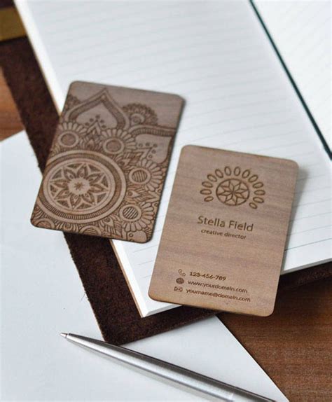 Business Cards Personalized Business Cards Wood Business Etsy Uk