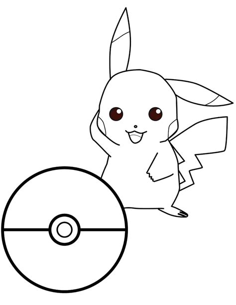 Pikachu Pokemon Go Coloring Pages These Moves Allows Pikachu To Go