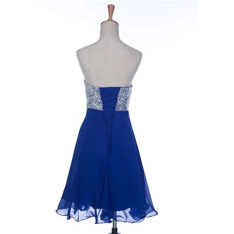 Royal Blue Homecoming Dressshort Prom Dresseshomecoming Gownsfitted