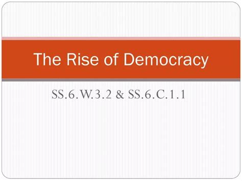 Ppt The Rise Of Democracy Powerpoint Presentation Free Download Id