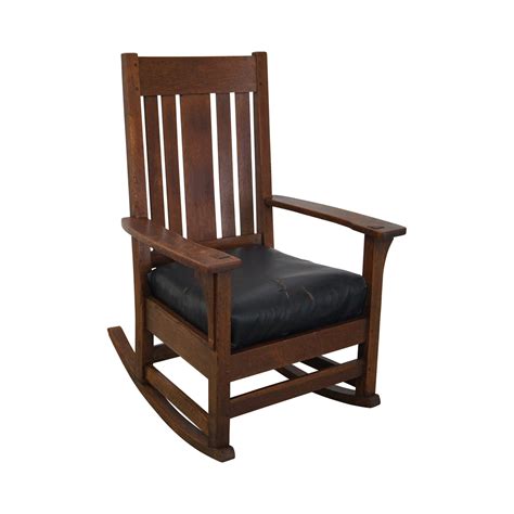 Antique Mission Oak Rocking Chair Chairish