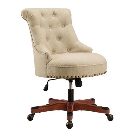 Sinclair Beige Office Chair Linon Oc077ric01 Add Style And Function