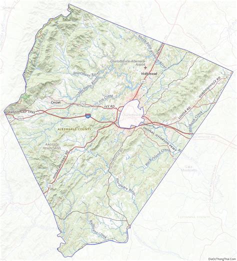 Map Of Albemarle County Virginia