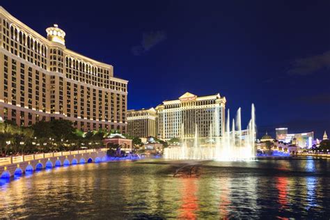 The Bellagio Hotel Las Vegas Editorial Stock Photo Image Of Night