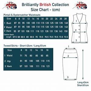 Size Chart Waistcoats Skirts Gamebirds Clothing