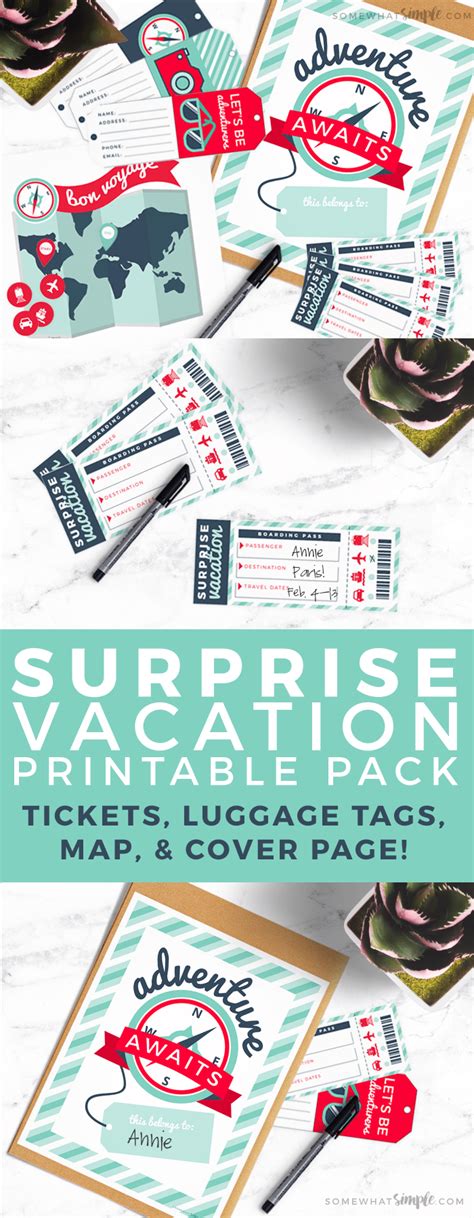 Check spelling or type a new query. Surprise Vacation Reveal Gift Idea + Printable | Surprise ...
