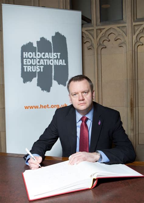 Nick Thomas Symonds MP Signs Holocaust Educational Trust Book Of Commitment Nick Thomas