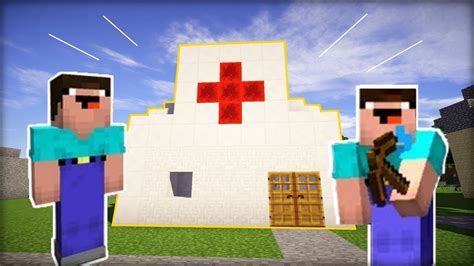 Noob S Noob Doktorem StavÍ Nemocnici V Minecraftu Youtube