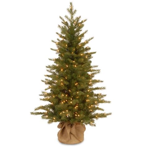 4ft Pre Lit Feel Real® Nordic Spruce Small Artificial Christmas Tree