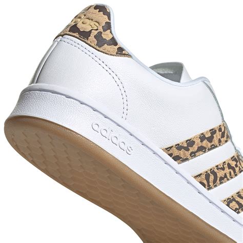 Tênis Adidas Grand Court Leopard Feminino Branco Netshoes